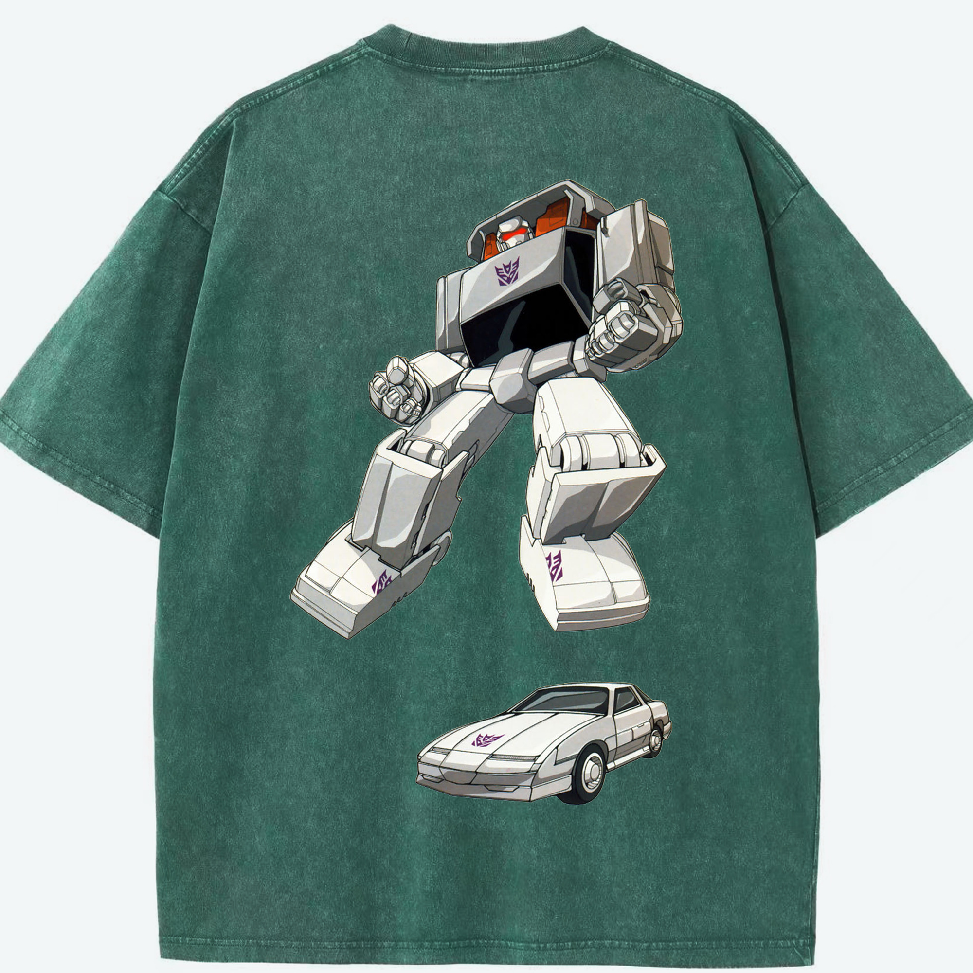 （画像用）  綿100% ヴィンテージ風 半袖Tシャツ（背面プリント）
